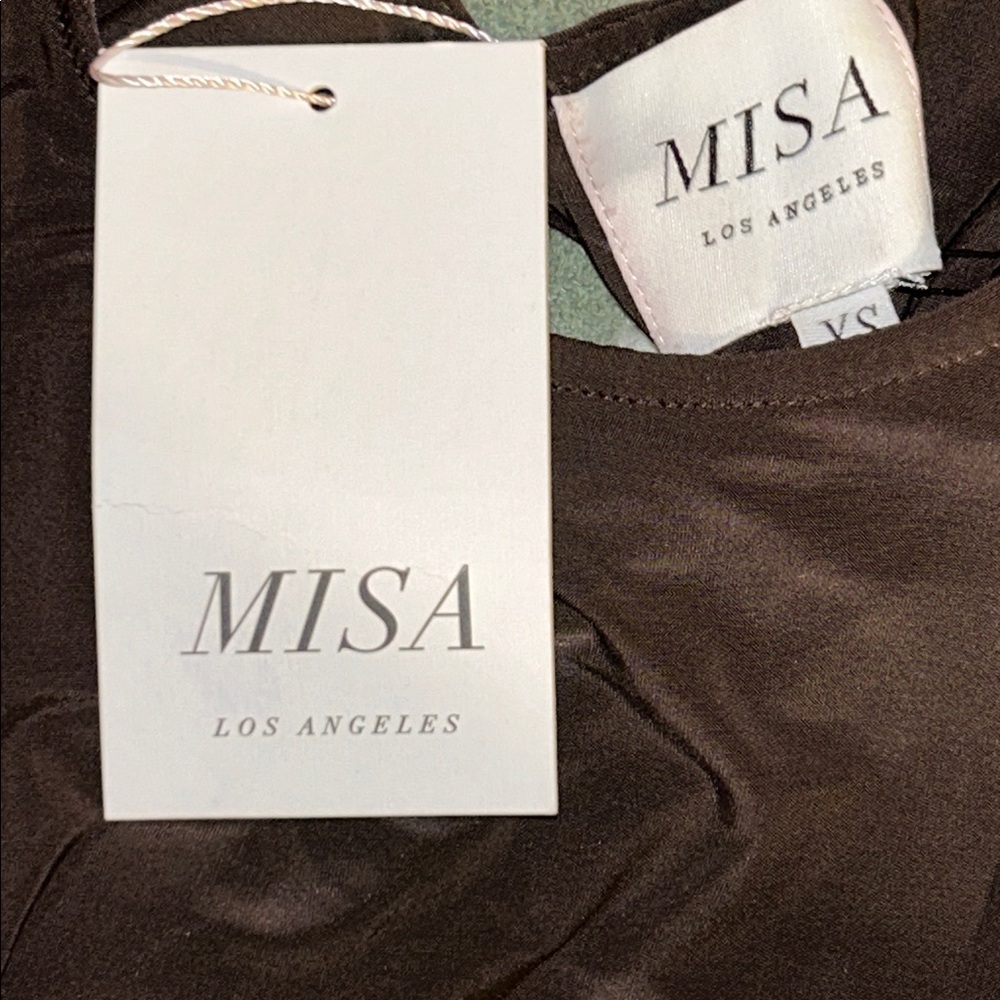 NWT MISA Los Angeles Pargol Dress in Expresso - Picture 4 of 13